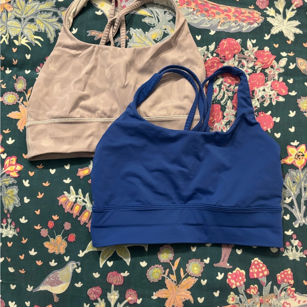 2 lululemon longline energy bras